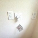 【洗濯機用水栓、コンセント】