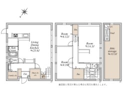 リフォーム済み３ＬＤＫ＋小屋裏