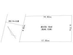 区画整理地内
敷地面積４８坪以上