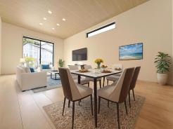 南向きＬＤＫ、日当たりにこだわった家
※家具はCGイメージです。
