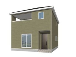 （1号棟）完成予想図
※パースは図面をもとに描き起こしている為実際とは多少異なります。