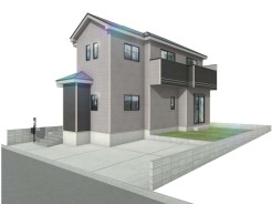 同仕様の完成物件ございます！お気軽にお問い合わせください！
完成予想図
※パースは図面をもとに描き起こしている為実際とは多少異なります。