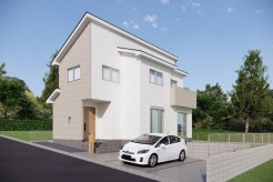 （2号棟）完成予想図
※パースは図面をもとに描き起こしている為実際とは多少異なります。