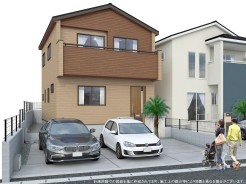 【外観パース(1号棟)】