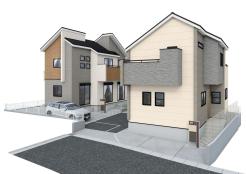 1.2号棟全体外観完成イメージ図