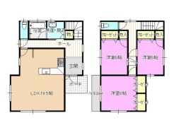 全室6帖以上のゆとりある間取り