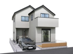 (2号棟)完成予想図
※パースは図面をもとに描き起こしている為実際とは多少異なります。