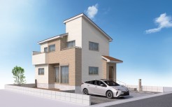 (2号棟)完成予想図
※パースは図面をもとに描き起こしている為実際とは多少異なります。