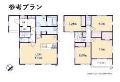 参考プラン建物面積:110.95m2
参考プラン建物価格:1,530万円